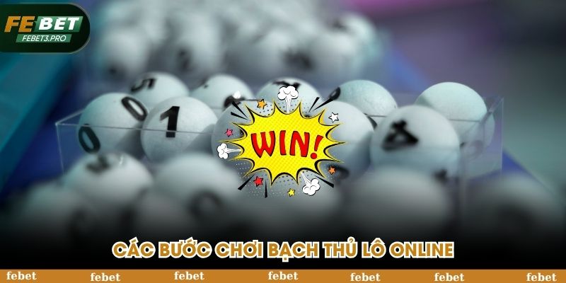 Các bước chơi bạch thủ lô online