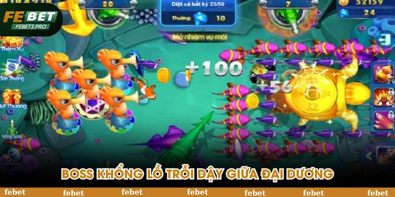 Boss khổng lồ trỗi dậy giữa đại dương